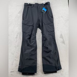Columbia Snow Pants Mens Size Medium Black Insulated Omni-tech Omni-heat